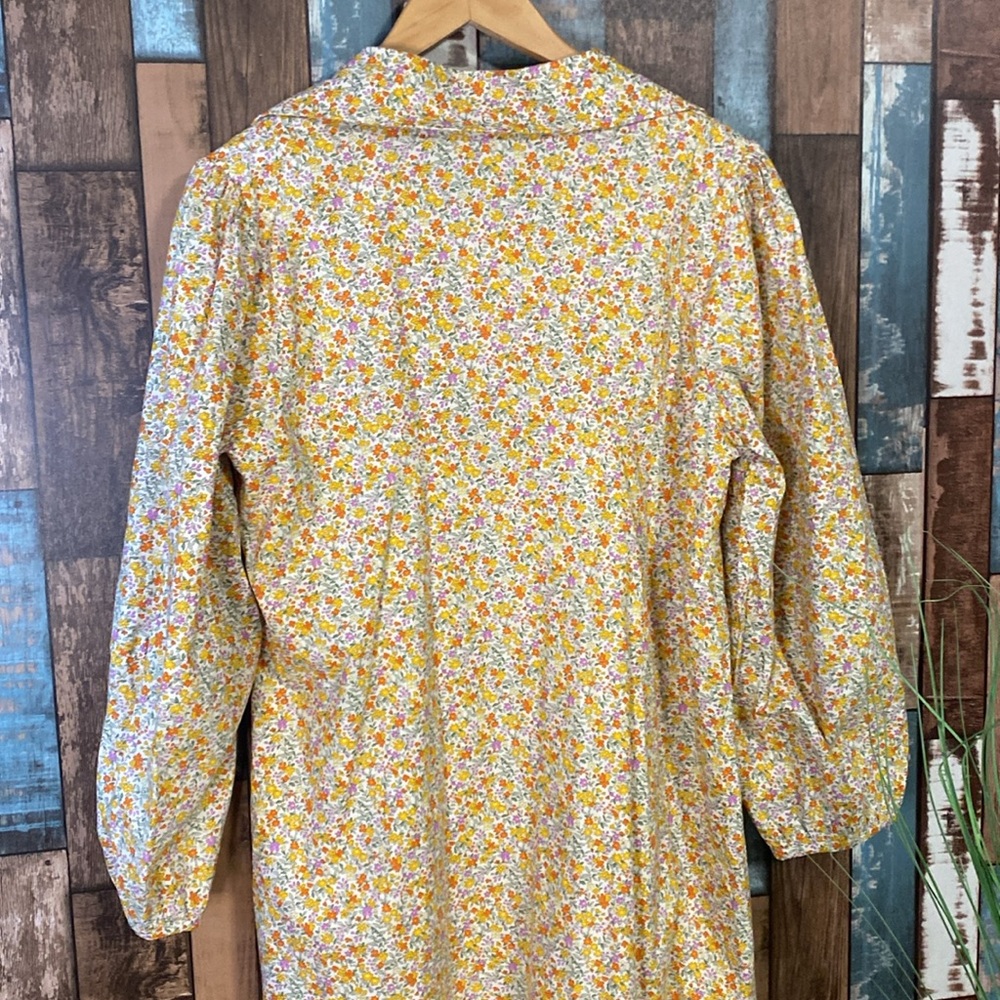 Lindsay Brooke x Roole Medium cotton button down Floral Dress - Picture 15 of 16